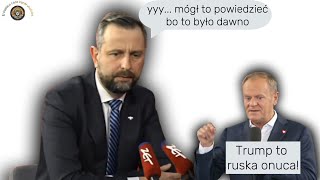 Tusk orze sam siebie a Kosiniak kompromituje tłumaczeniem ogólnie kabaretowo [upl. by Darreg]