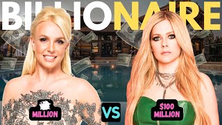 Britney Spears Vs Avril Lavigne  Lifestyle War  Net Worth Houses Cars Instagram [upl. by Ellennod760]