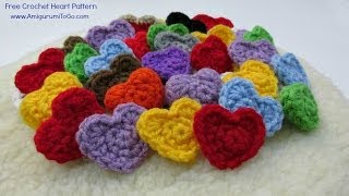 Easy Crochet Heart Tutorial [upl. by Einnol127]