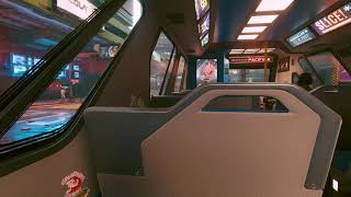 Cyberpunk 2077  213 Pacifica bus route 4K [upl. by Schoenburg294]