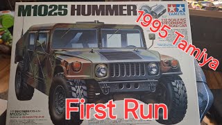 Tamiya M1025 Hummer 1995 First run rc racing radiocontrol [upl. by Amehsat]