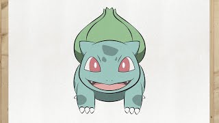 Come disegnare Bulbasaur di Pokémon [upl. by Haukom]