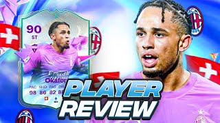 5⭐4⭐ 90 FUTURE STARS EVOLUTION OKAFOR PLAYER REVIEW  FC 24 Ultimate Team [upl. by Knitter]