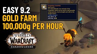 The Best Progenitor Essentia Farm In WoW 92 Shadowlands Gold Farming [upl. by Laekim]