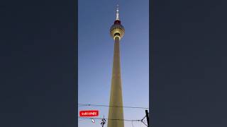 TV tower Berlin  Evening view shorts [upl. by Proudlove]