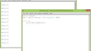 Program Raspberry Pi using Python to receive data from Arduino [upl. by Ittocs996]