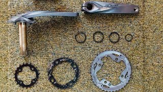 Shimano Alivio 3x Hollowtech Crankset Full Review [upl. by Oberg485]