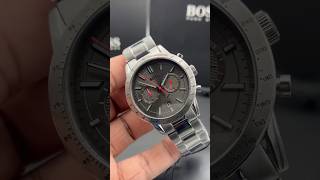 HUGO BOSS Allure Grey Stainless Steel Grey Dial Chronograph Quartz Watch for Gents – 1513924 [upl. by Ravaj493]