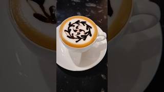 latte coffee art chocolate coffee art barista coffee [upl. by Siubhan]