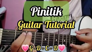 Pinitik Easy Guitar Tutorial  Cebuano Christian Song [upl. by Gnahc]