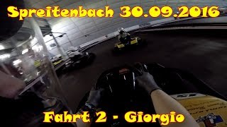 Kartbahn Spreitenbach 30092016  2 Fahrt  Giorgio [upl. by Nnov]