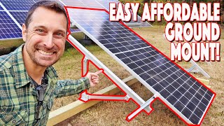 Finally An Affordable Solar Panel Ground Mount Installation DIY EG4 [upl. by Dlanar11]