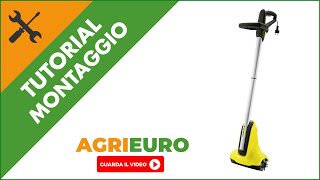 Lavapavimenti Karcher PCL 4 montaggio completo della lavasuperfici elettrica a spazzole rotanti [upl. by Amieva]