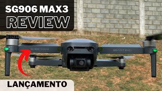 SG906 MAX3 unboxing 4km sensor de obstáculos frontal e traseiro GPS microSD usa cabo OTG [upl. by Atteloj]