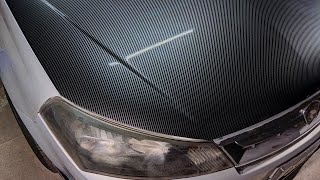 Carbon Fiber Hood Wrap  EPIC FAIL  Proton Saga FLX [upl. by Neelyhtak]