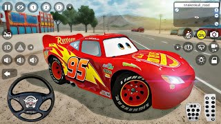 Şimşek Mcqueen Araba Oyunu 😍  McQueen Car Mod for Bus Simulator Indonesia  Best Android Gameplay [upl. by Eskill360]