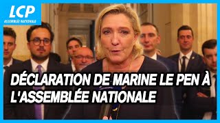 Déclaration de Marine Le Pen à lAssemblée nationale  19072024 [upl. by Daisi]