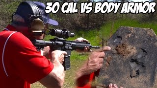 AR10 30 cal extreme rapid fire vs body armor SUPER SlowMo [upl. by Ecnav]