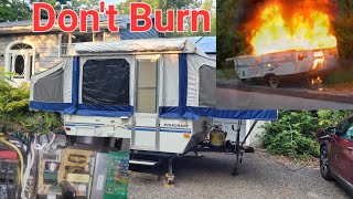 WFCO power converter fix so the Pop Up trailer doesnt burn to the ground camper popupcamper [upl. by Yojenitsirk]