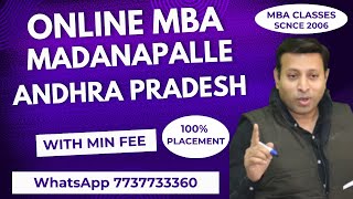 ONLINE MBA COLLEGE IN MADANAPALLE  DISTANCE MBA COLLEGE IN MADANAPALLE 2025  ADMISSION  FEE [upl. by Montana434]