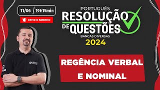 Questões de REGÊNCIA VERBAL E NOMINAL para DIVERSAS BANCAS  Português para concursos [upl. by Ihcalam872]