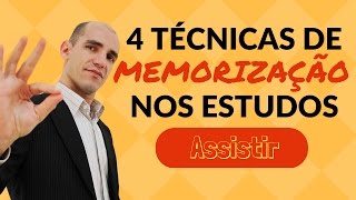 Memorização 4 Técnicas Simples e Eficientes de MEMORIZAÇÃO NOS ESTUDOS [upl. by Bartram]