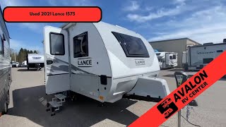 USED 2021 Lance RV Lance 1575 Travel Trailer Walk Through  Medina [upl. by Kirstin]