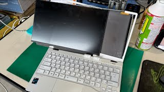 LIFEBOOK UH90E3 FMVU90E3WG ディスプレイ画面交換修理22 [upl. by Llemrej]