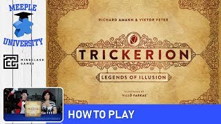 Trickerion Legends of Illusion Solo Teaching Playthrough amp Round table by Heavy Cardboard [upl. by Lareneg]