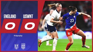 USA held to a goalless draw at Wembley Stadium  England 00 USWNT  Official Game Highlights [upl. by Etennaej]