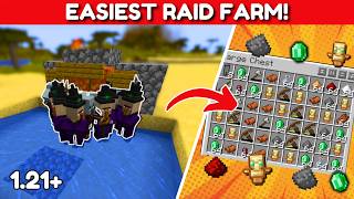 THE EASIEST RAID FARM MINECRAFT JAVA 121 [upl. by Allehcram]