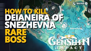 Deianeira of Snezhevna Genshin Impact Rare Boss Fight [upl. by Eerazed22]