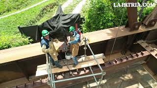 Finalizan armado de la estructura del nuevo puente El Alambrado entre Quindío y Valle [upl. by Borras]