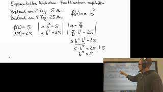 Exponentielles Wachstum Funktionsterm aufstellen [upl. by Kannan]