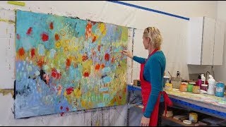 abstract painting  intuitive painting  from start to finish [upl. by Annorah]