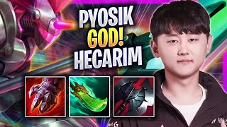 PYOSIK IS A GOD WITH HECARIM  KT Pyosik Plays Hecarim JUNGLE vs Ekko  Season 2024 [upl. by Garlinda]