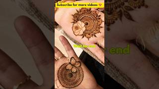 Easy Mandala Mehndi Design For Back Hand  Very Beautiful Henna Design  Henna [upl. by Aleihs907]