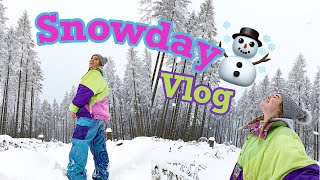 Vlog im Schnee❄️  Schlittenfahren Winter Wonderland snowday tizi [upl. by Nive]