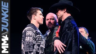 UFC Brooklyn Cowboy Cerrone Alexander Hernandez turn up heat at press conference [upl. by Canning]