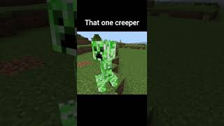 Pov that one creeper minecraft meme memes shorts aughhh [upl. by Anehc767]