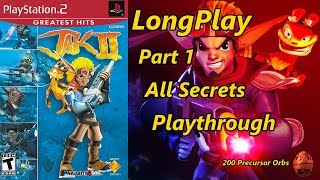 Jak 2  Longplay All Secrets Part 1 of 2 200 Precursor Orbs Full Game Walkthrough No Commentary [upl. by Aicinat930]