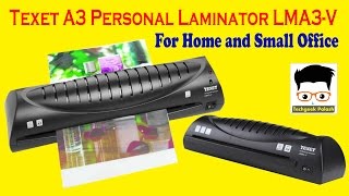 Texet A3 Personal Laminator LMA3V For Home and Small Office [upl. by Omissam]