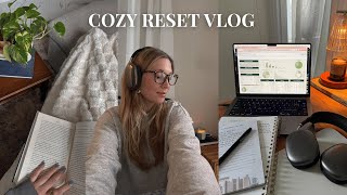 COZY RESET VLOG  getting my life together budget checkin setting goals amp bookish chats [upl. by Ilera511]