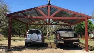 Building a Metal Carport  Part 2 [upl. by Saffian]