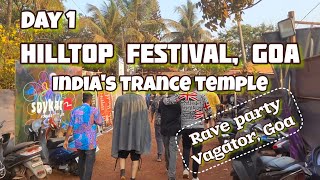 GOA Hilltop Festival 2023 🇮🇳 Day 1 After Movie Indias party capital Rave Party Vagator Goa [upl. by Ender]