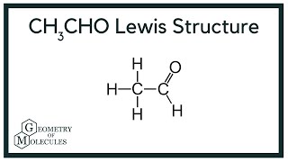 CH3CHO Lewis Structure Acetaldehyde [upl. by Doownelg]