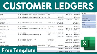 How to automate Accounting Bookkeeping Ledger and Trial Balance in Microsoft Excel [upl. by Eahsram]