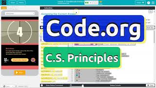 Codeorg Lesson 73A Conditionals Practice  Answer Tutorial  Unit 4 CS Principles 2023 [upl. by Daza]