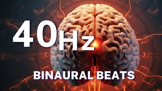 40hz Binaural Beats Perfect for Studying and Concentration Increase Brain Power Improve Memory [upl. by Norreg603]