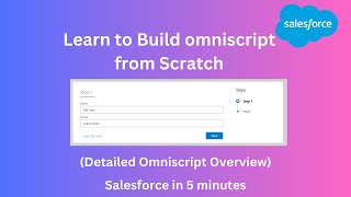 Introduction to Omnistudio omniscript  Part 3 [upl. by Hodges]